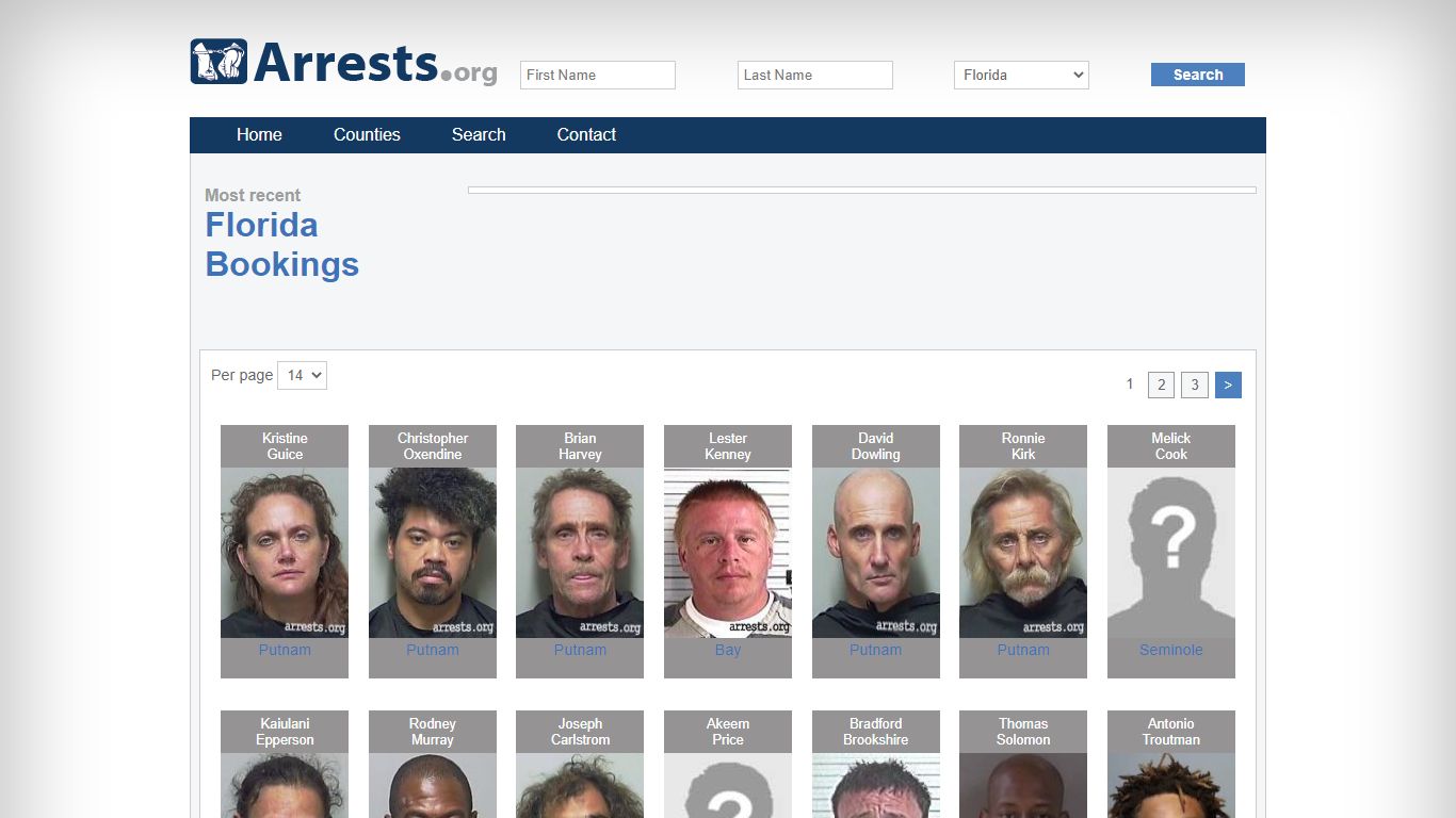 Florida Arrests and Inmate Search